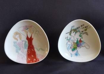 Stara porcelana Rosenthal 2 talerzyki Bele Bochem lata 60-te