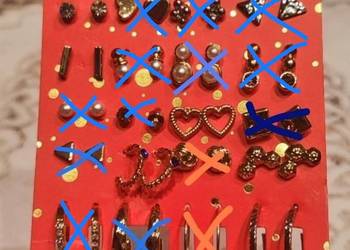 Delikatne kolczyki w kolorze złota lub srebra