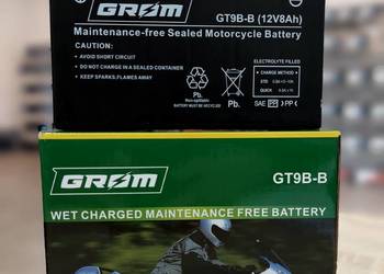 Akumulator motocyklowy GROM Y/GT9B-B 12V 9Ah 120A L+