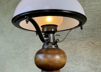 Duża stylowa lampa stołowa nocna biurowa lampka jak naftowa