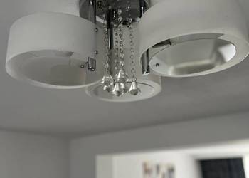Lampa sufitowa z kryształkami + kolory led