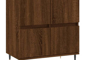 Komoda brązowy dąb 60x35x70 cm materiał drewnopochodny WM-831211