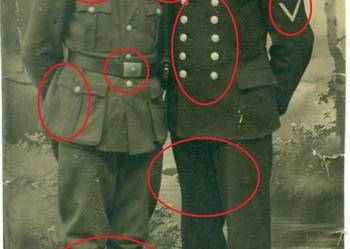 Stare zdjęcie Żołnierz Marynarz II Wojna Światowa WH
