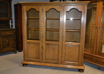 witryna ,biblioteka stylowa . dąb