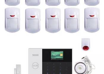 Bezprzewodowy alarm GSM + WiFi M105 6 czujek PL