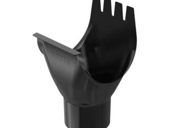 Bryza stal lej spustowy 125/90 mm czarny ral 9005