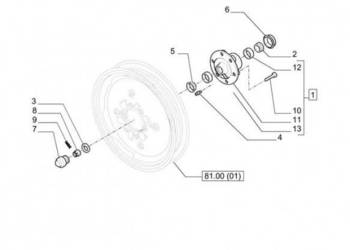 New Holland T6010 Piasta 81823160