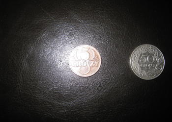 Monety 5gr. 1935r, 50gr. 1923r
