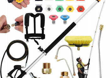 Lanca Teleskopowa 6.3m do Myjek Ciśnieniowych | 4000 PSI | 7 Dysz