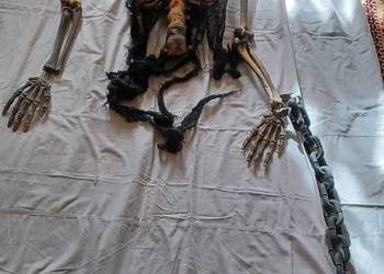 NA HALLOWEEN STARA UŻYWANA USZKODZONA W SZYI OZDOBA STYROPIAN PLASTIK MATER