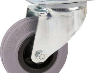 Koła skrętne z czarnymi oponami gumowymi 3470PIR100P62