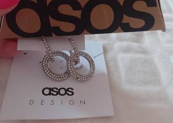 ASOS/Bogato zdobione kolczyki ślubne, koła z Londynu, NOWE