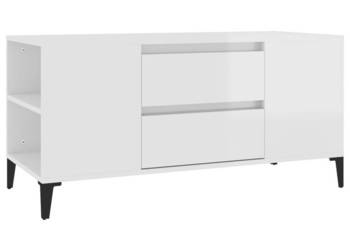 Szafka pod TV wysoki połysk biała 102x445x50 cm WM-819606