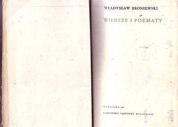 (9157) WIERSZE I POEMATY – WŁADYSŁAW BRONIEWSKI