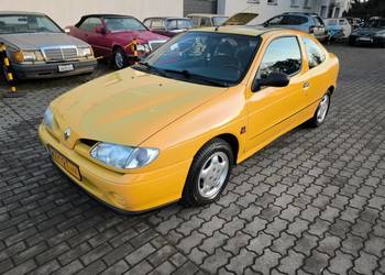 Renault Mégane I Coupé 1.6e • 1996, Youngtimer z charakterem, żółte tablice