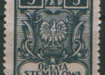 Zn.  Opłata Skarbowa  **  nom. 5zł
