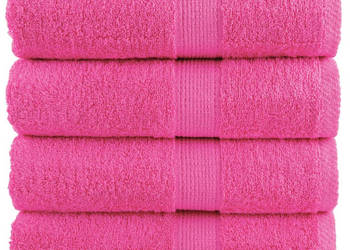 Ręczniczki premium SOLUND 4 szt. różowe 30x30 cm 600 g/cm² WM-137516