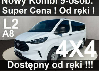 Ford Transit Custom 4x4 A8 L2 Trend 136KM Kamera Czujniki Niska Cena - 221…