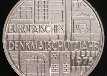 NIEMCY 5 MAREK 1975 - Denkmalschutzjahr - SREBRO - STAN 1