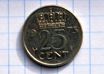 25 CENTÓW ( 25 CENT ) 1973 ROK - HOLANDIA 25 CENTÓW ( 25 CENT ) 1973 ROK - HOLANDIA