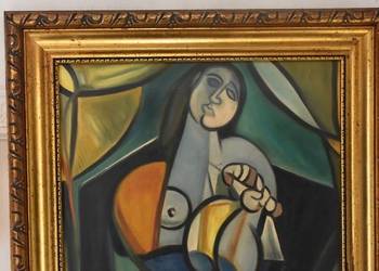 T. KANTOR - ABSTRAKCJA - PICASSO - Obraz Olejny na Płótnie