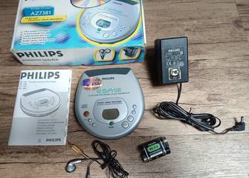 Philips Discman przenośny odtwarzacz CD AZ7381 Retro