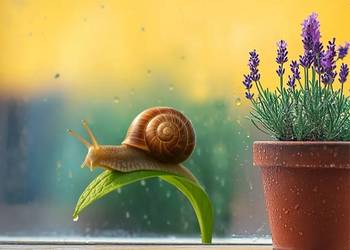 Naklejki na szybę ślimaki 4 szt.