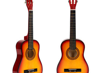 Gitara dla dzieci duża klasyczna drewniana 6 strun ECOTOYS