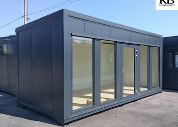Przeszklone biuro 6,0 x 3,0 m / Kontener 6,0 x 3,0 m z dostawą