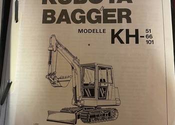 Instrukcja kubota bagger model KH-51 66 101