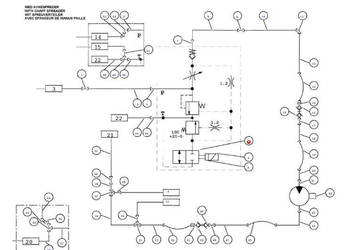 Massey Fergusson MF 30 32 - hydromotor pompa hydrauliczna D45120700