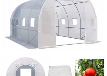 FOLIA ZAMIENNA biała 4x2x2 8m² tunel ogrodowy foliowy szklarnia 2 wejścia