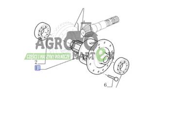 87345747 MECHANIZM RÓŻNICOWY KPL CNH