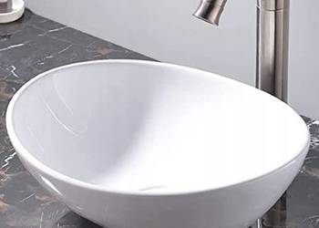 Umywalka Nablatowa owalna VMbathrooms 41 cm biały