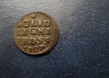 Stare monety 1 szyling 1707 Niemcy srebro