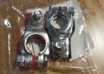 Klemy akumulatora +- metal para