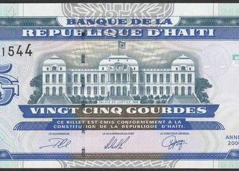 HAITI 25 gourdes 2000 - STAN BANKOWY UNC