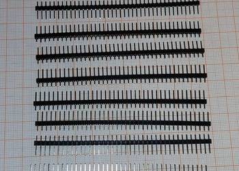 Listwa precyzyjna kołkowa 1x40 pin 20 szt. (A760,A761)