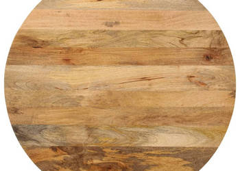 Blat stołu Ø 90x25 cm okrągły lite drewno mango WM-370068