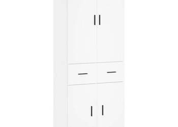 Witrynka biała 695x34x180 cm materiał drewnopochodny WM-3198161