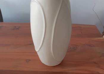 Wazon ceramiczny kremowy, ecru