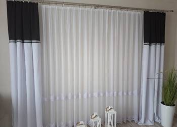 Firanka Długa haftowana na bambusie. Szycie nawymiar