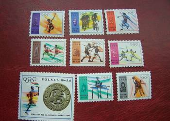 Polska 1968 MNH Mi. 1855/63 Sport Olimpiada Mexico 68