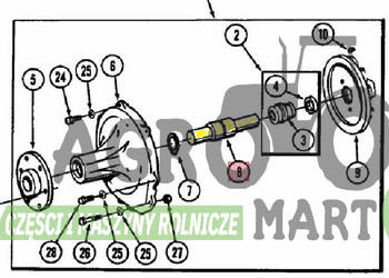 627785C91, A189367, 675028C91 ZESPÓŁ ŁOŻYSKA 47,63x177,8 CNH