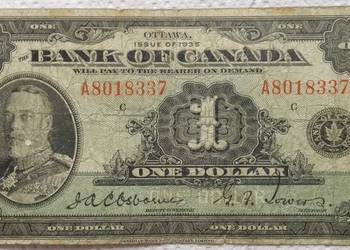 Banknot 1 Dollar Canada 1935 -RRR