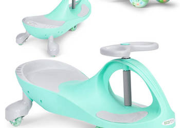 Jeździk grawitacyjny pojazd dla dzieci koła LED zielony ECOTOYS