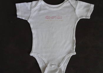 Białe body niemowlęce rozmiar 62 cm