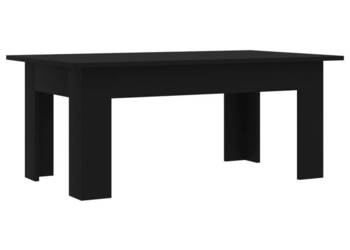 Stolik kawowy czarny 100x60x42 cm materiał drewnopochodny WM-801180