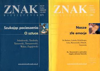Znak Miesięcznik Rok 2003 nr 582, Rok 2002 nr 571