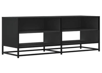 Szafka pod TV czarna 1205x40x46 cm materiał drewnopochodny WM-848889